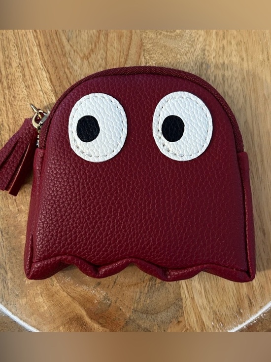 None Accessories - Pac-Man coin holder ID case NEW retro video ghost